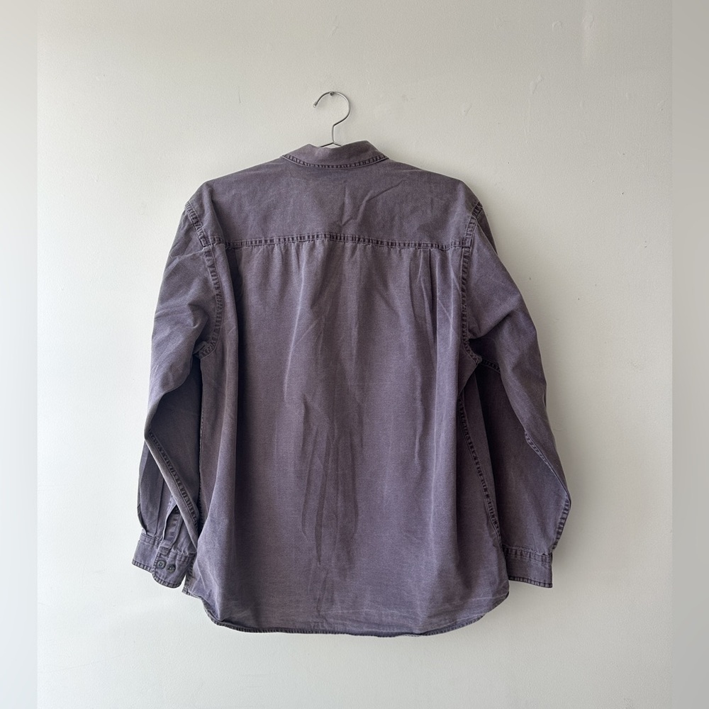 Windriver Denim Collared Button Down Shirt - Purplish Grey - Size XL - Picture 2 of 8